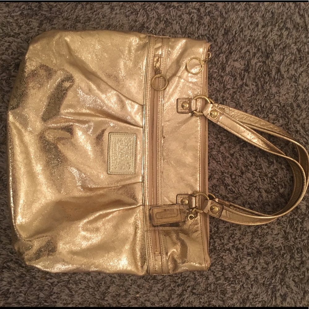 Gold Coach Bag